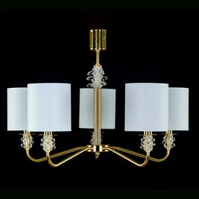 Candelabru 5 brate LUX design modern, Cristal Bohemia Exclusive TRINITY 01-CH