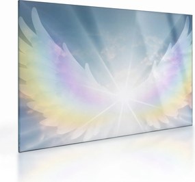 Tablou pe sticlă - Aura angelică (70x50 cm)