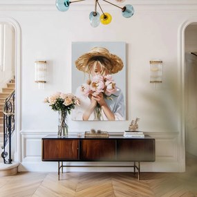 Tablou cu detalii pictate manual 70x100 cm Estelle – Styler