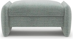 Taburet albastru cu tapițerie din chenille Georgia – Micadoni