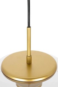 Lustra suspendata LED, Metal, Sticla, Eden