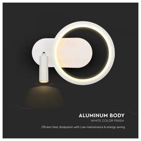 Aplică LED/14W/230V 4000K negru