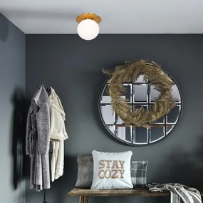 Aplica de perete/tavan design modern MUSA transparent/negru