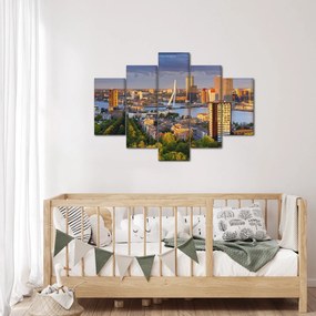 Tablou - Panorama Rotterdamului, Țările de Jos (150x105 cm)