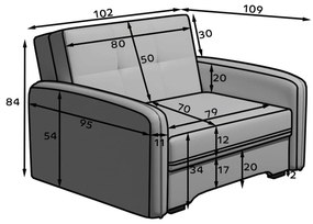 Fotoliu galben Laine – ELTAP