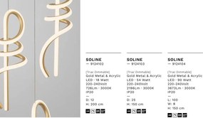 Lustra cu 3 pendule LED SOLINE