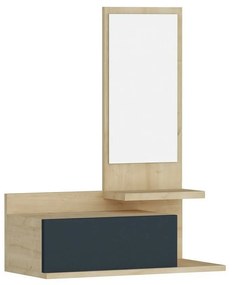 Raft de perete cu oglindă Rozella Oak andAnthracite
