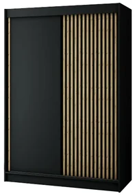Dulap de haine 150 cm Ladonna (negru mat). 1045676