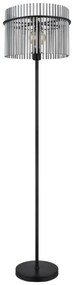 Lampadar, lampa de podea design modern GORLEY negru, fumuriu
