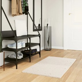 vidaXL Covor pufos &quot;PAMPLONA&quot; cu fire înalte, crem modern, 60x110 cm