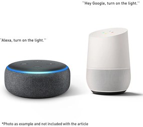 Set de 4 lămpi de perete inteligente din lemn de stejar incluzând WiFi G9 - Transfer