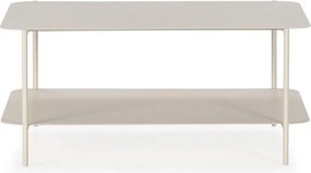 Măsuță de cafea crem din metal 58x90 cm Beatrix – MOME