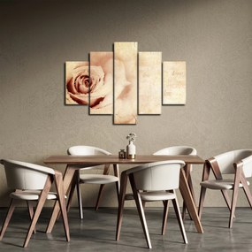 Tablou - floare de trandafir pentru îndrăgostiți (150x105 cm)