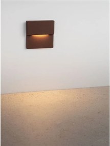 Spot aplicat perete exterior LED 3000K IP65 DAN corten