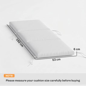 Outsunny Set de 2 perne pentru șezlong cu 5 curele și mâner integrat, pentru plajă balcon grădină, 182x53x6cm, Gri deschis | Aosom Romania