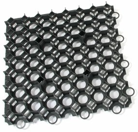 Gazon din plastic. Gresie Stella 50 x 50 x 4 cm, neagra