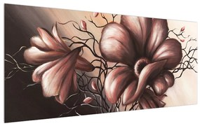 Tablou cu flori (120x50 cm), în 40 de alte dimensiuni noi