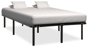 Cadru de pat, negru, 140 x 200 cm, metal 140 x 200 cm