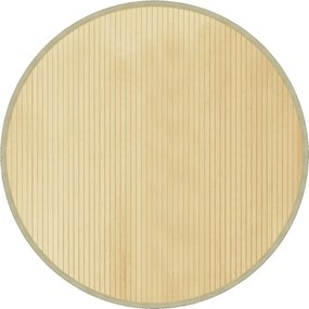 vidaXL Covor rotund, natural deschis, 100 cm, bambus