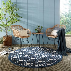 Covor Oro Albastru 160X160 cm, rotund, Flair Rugs