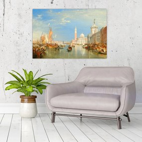 Tablou - Joseph Mallord William Turner, Venice the Dogana and San Giorgio Maggiore, reproducere (90x60 cm)
