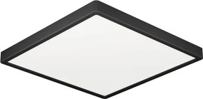 Eglo 901329 - Plafon LED pentru baie FUEVA, 10,5 W, 230 V, 22 x 22 cm, IP44, negru