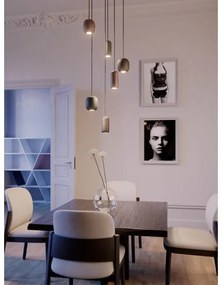 Lustră pe cablu Redo 01-3477 BOOM 1xGU10/10W/230V d. 12 cm negru