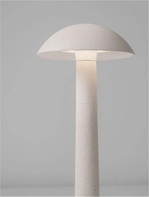 Stalp LED din ciment alb pentru exterior IP65 Tura H-55cm