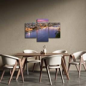 Tablou cu orașul Bratislava cu râu (90x60 cm)