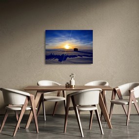 Tablou pe sticlă - peisaj polar (70x50 cm)