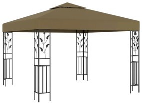 Pavilion de gradina, gri taupe, 3 x 3 m, 180 g m   Gri taupe