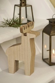 IB Laursen Ren din lemn REINDEER RUDOLF STANDING- mai multe dimensiuni Marime: M