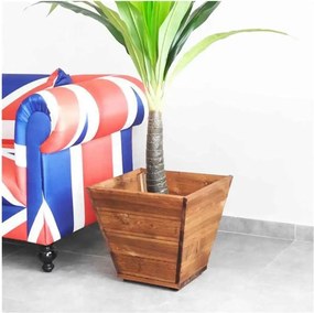 Suport ghiveci din lemn Homs 48 x 45 x 38 cm, maro