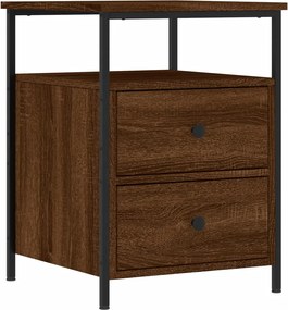 vidaXL Noptieră, stejar maro, 44x45x60 cm, lemn compozit