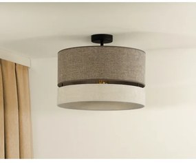Lustră aplicată Duolla DOUBLE 1xE27/15W/230V d. 40 cm maro/gri