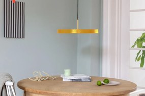 Lustra LED design scandinav Asteria medium - saffron yellow/ auriu