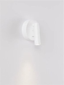 Aplica cu Spot LED directionabil stil minimalist TICO alba, NVL-9695146