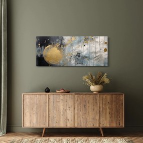 Tablou - Abstracție cu minge de aur (120x50 cm)