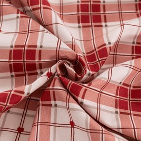 Cearsaf din microfibra TARTAN HEART colorat 180x200 cm
