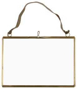 Ramă foto aurie de agățat din metal 15x10 cm – Rex London