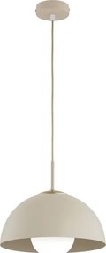 Brilagi - Lustră suspendată pe cablu COSMO 1xE27/60W/230V Ø30 cm bej/auriu