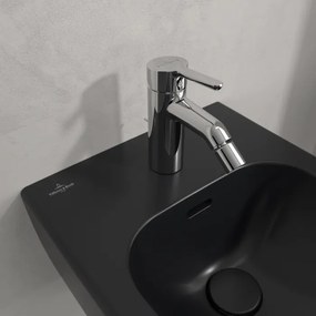 Bideu suspendat 530x370 mm, cu preaplin, negru, Villeroy  Boch Skyla