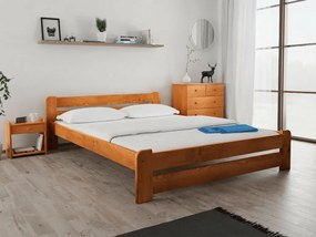 Pat Laura 120 x 200 cm, arin Saltele: Cu saltele Sommera 18 cm, Somiera pat: Cu lamele drepte