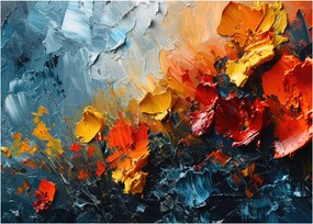 Tablou - Pictură abstractă de flori III. (70x50 cm)