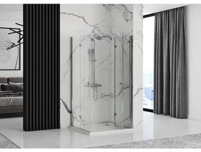 Cabina de dus dreptunghiulara cu usi pliabile Rea Fold N2 modulara 110x120 crom