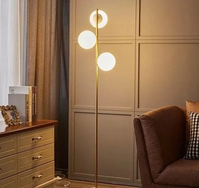 Lampadar TY3052-3 GD – 3 brațe elegante, soclu E27, finisaj auriu