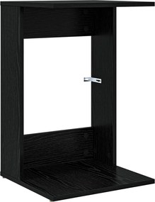 vidaXL Masă laterală Stejar Negru 40 x 38 x 62,5 cm Lemn compozit