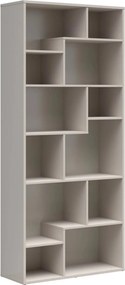Biblioteca TETRIX, casmir, PAL melaminat, 88x34x198 cm