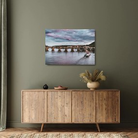 Tablou pe sticlă cu Vltava (70x50 cm)