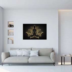 Tablou - Silueta într-o floare de lotus (90x60 cm)